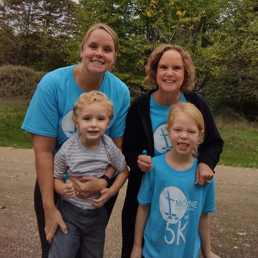 MPHI employee and family participating in virtual 5k - photo 3